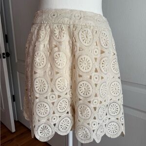 Skies Are Blue Crochet Lace Shorts
